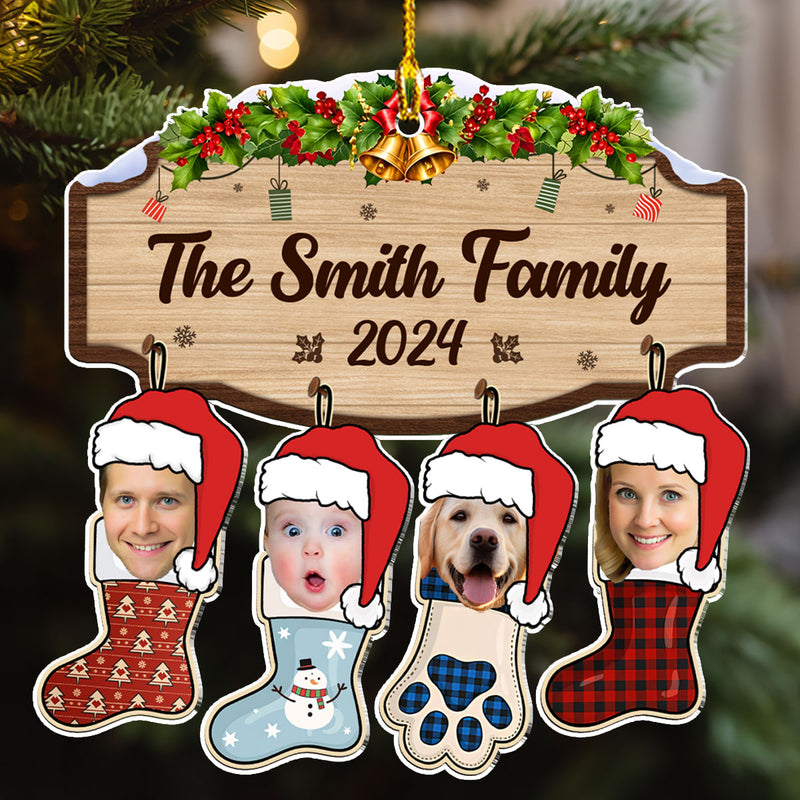 Funny Family Stockings - Personalized Custom Acrylic Ornament