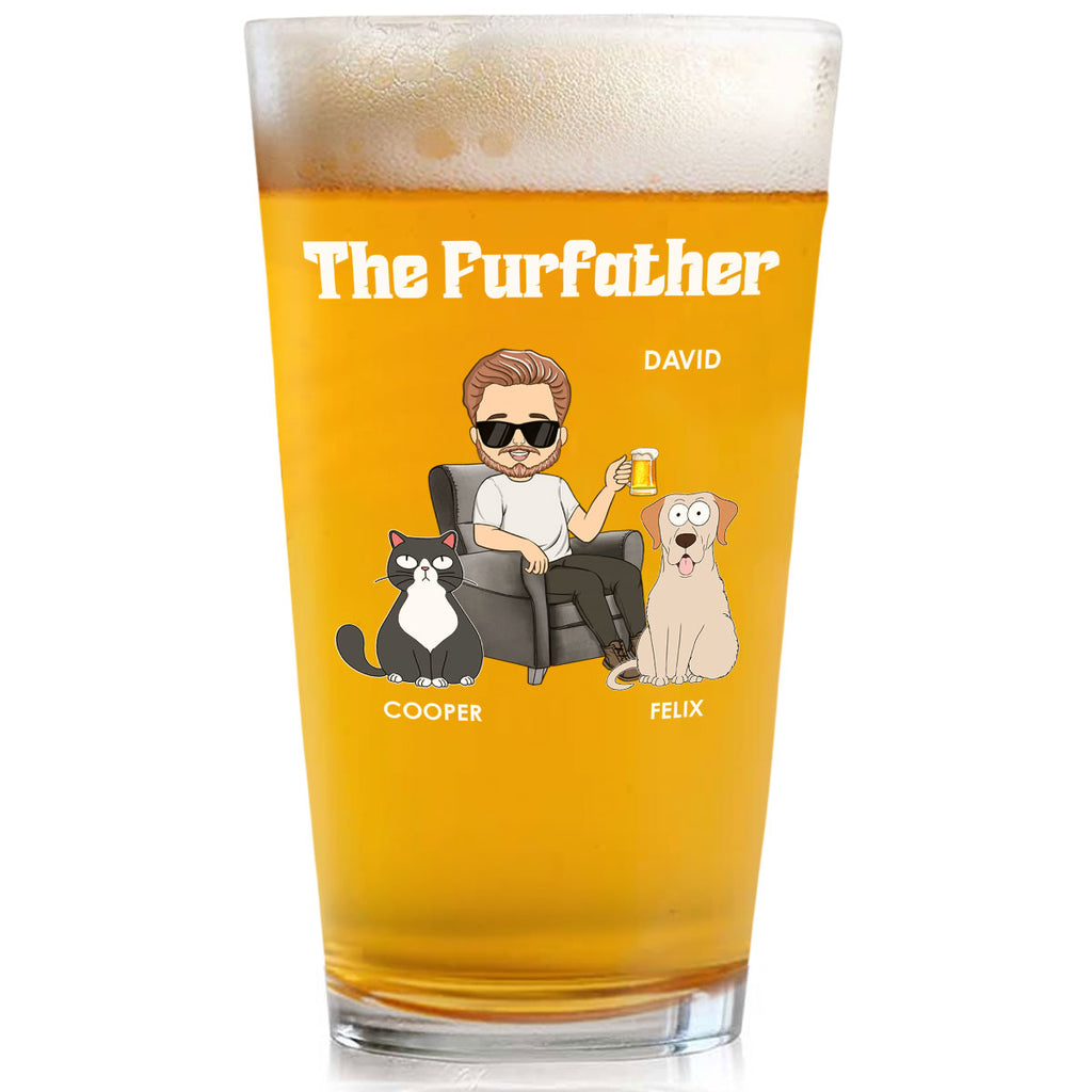 The Petfather -  Personalized Custom Beer Glass