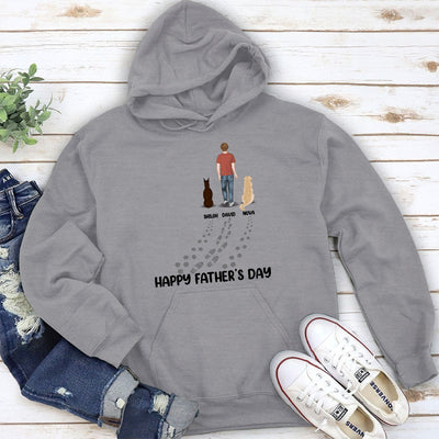 Happy Fathers Day To The Best Dog Dad - Personalized Custom Hoodie