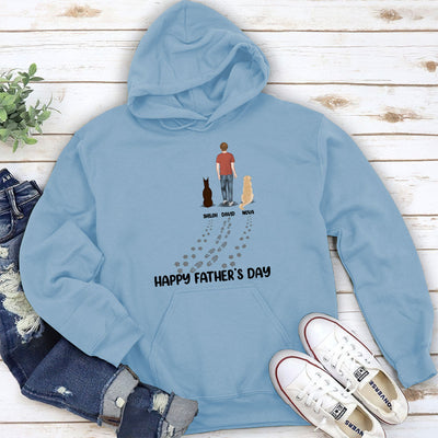 Happy Fathers Day To The Best Dog Dad - Personalized Custom Hoodie