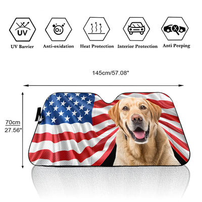 Life Is Better With Pets Version 2 - Personalized Car Sunshade