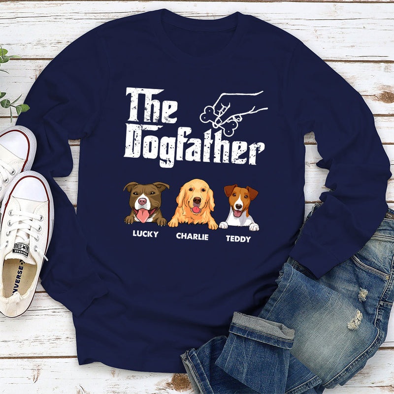 The Dog Father - Personalized Custom Long Sleeve T-shirt