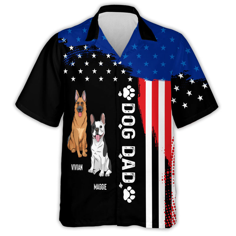 Merica Dog - Personalized Custom Hawaiian Shirt