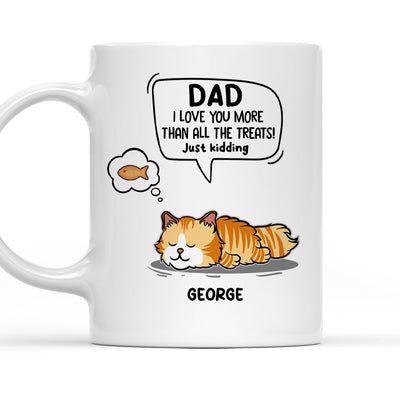 Cat Just Kidding - Personalized Custom Coffee Mug