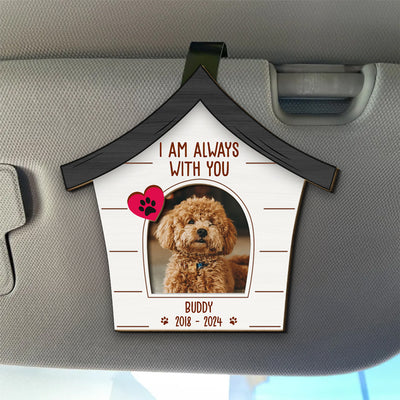 I Am With You - Personalized Custom Car Visor Clip