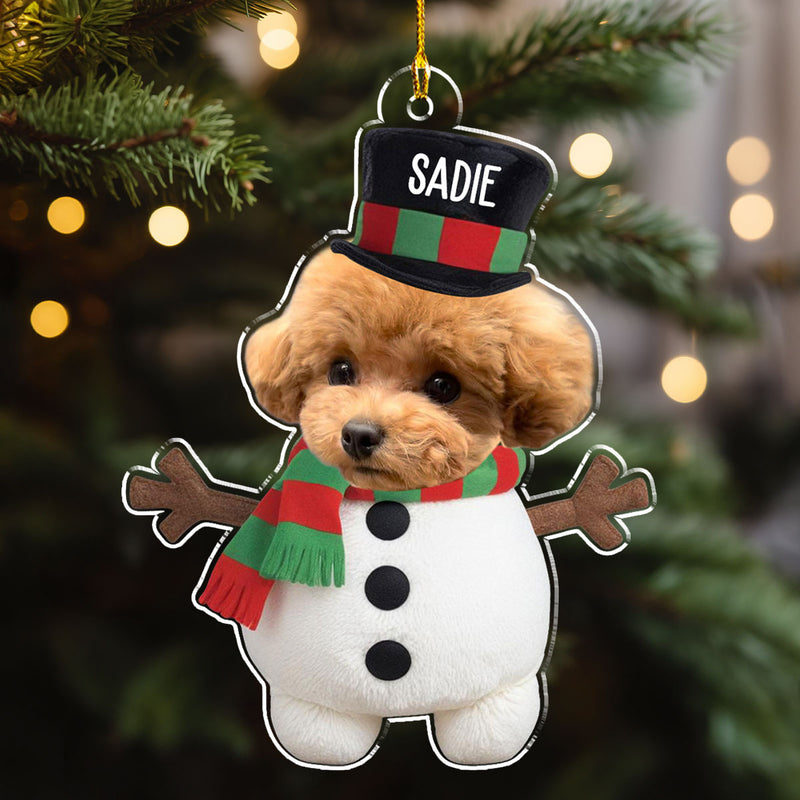 Cute Dog Face - Personalized Custom Acrylic Ornament