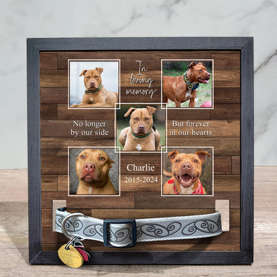 No Longer By Our Side - Personalized Custom Collar Frame