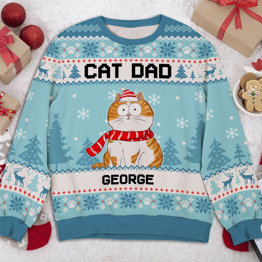 Funny Cat Mum - Personalized Custom All-Over-Print Sweatshirt 