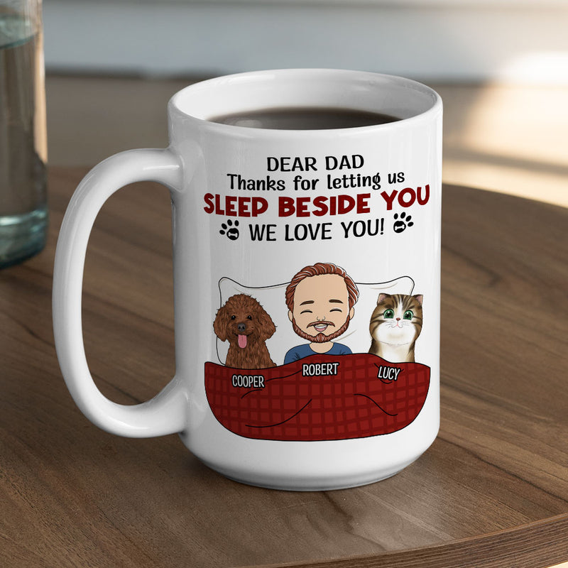 Letting Us Sleep Beside You - Personalized Custom Coffee Mug