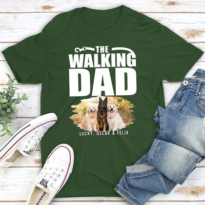 Walking Dad/Mom - Personalized Custom Premium T-shirt