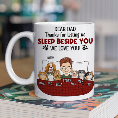 Letting Us Sleep Beside You - Personalized Custom Coffee Mug