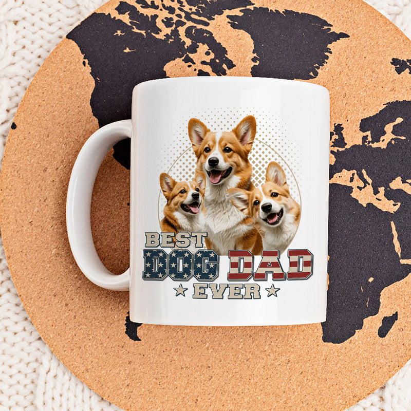 Custom Photo Ultimate Dog Cat Dad - Personalized Custom Coffee Mug