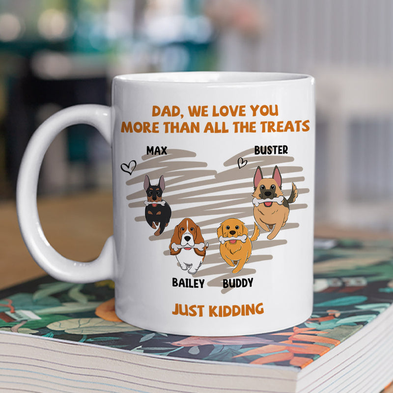 Love You More Than Treats - Personalized Custom Coffee Mug