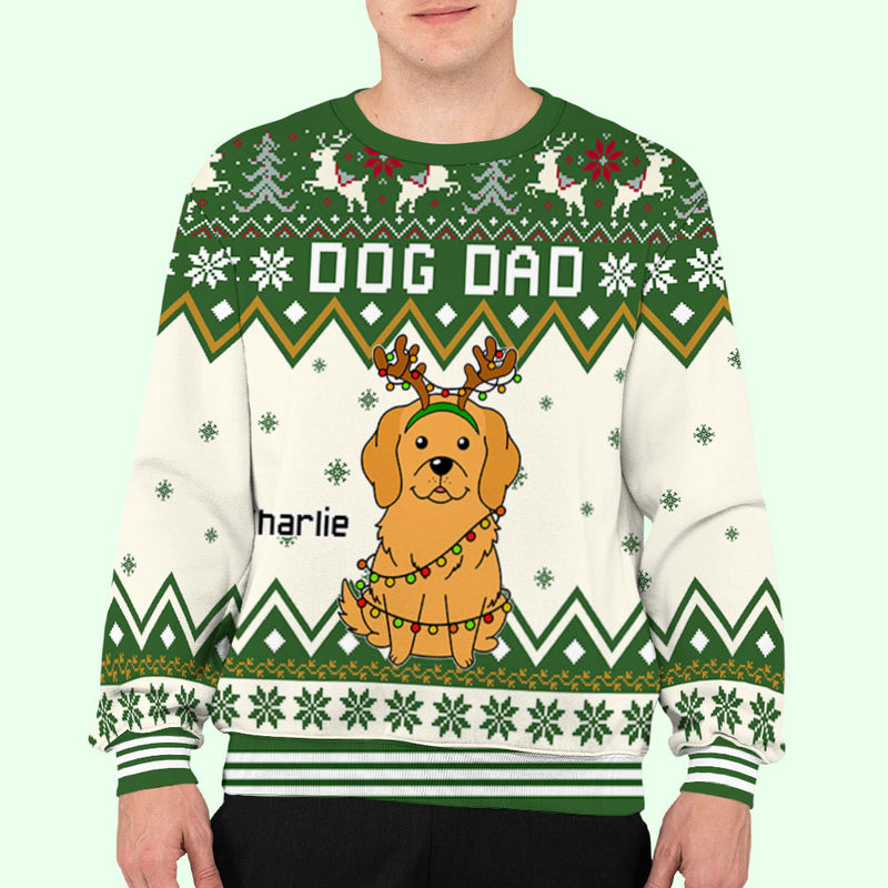 Winter Forest Dog - Personalized Custom All-Over-Print Sweatshirt