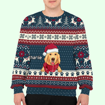 Cozy Pet Winter - Personalized Custom All-Over-Print Sweatshirt