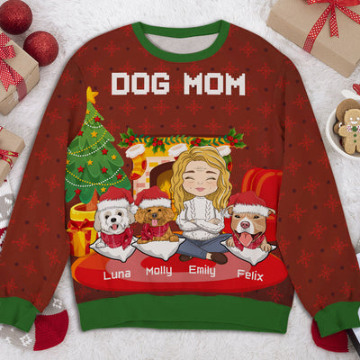 Christmas At Home - Personalized Custom All-Over-Print Sweatshirt