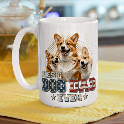 Custom Photo Ultimate Dog Cat Dad - Personalized Custom Coffee Mug