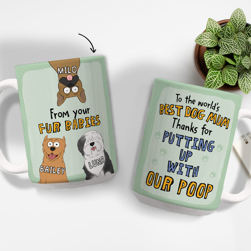 I Woof You Dad Mom - Personalized Custom Coffee Mug