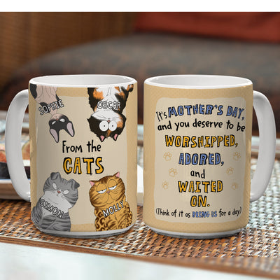 Waited On Version 2 - Personalized Custom Coffee Mug