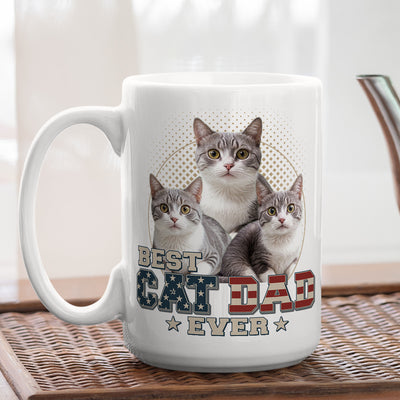 Custom Photo Ultimate Dog Cat Dad - Personalized Custom Coffee Mug