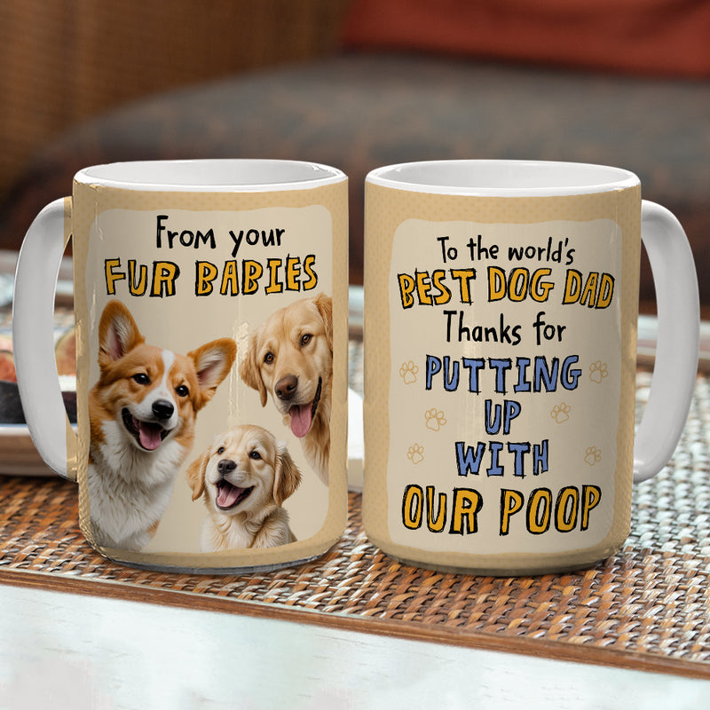 I Woof You Dad Mom - Personalized Custom Coffee Mug