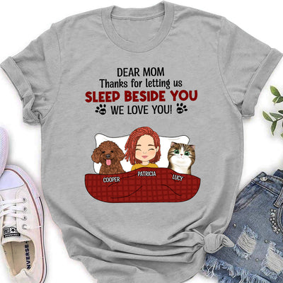 Letting Us Sleep Beside You - Personalized Custom Women's T-shirt