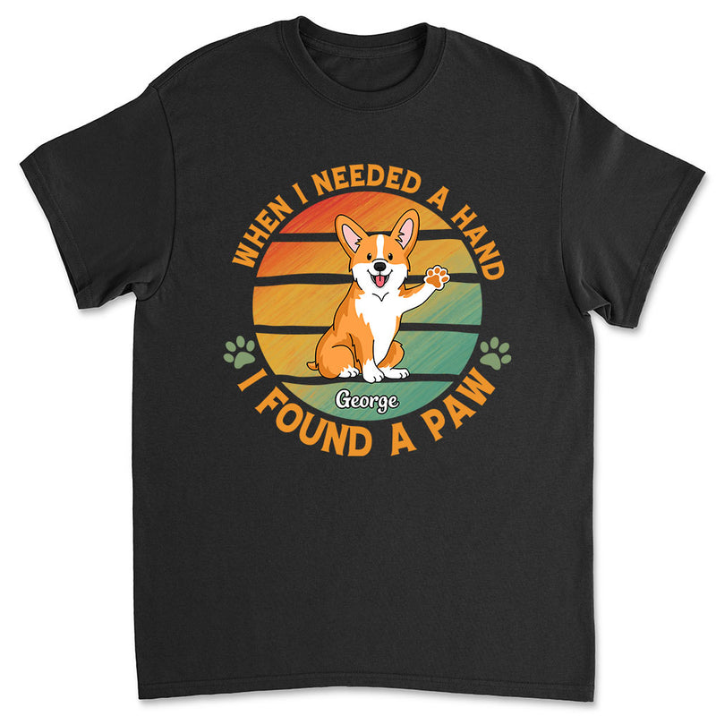 I Found A Paw - Personalized Custom Unisex T-Shirt