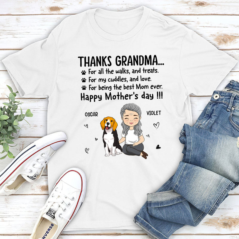 Thanks Mom - Personalized Custom Premium T-shirt