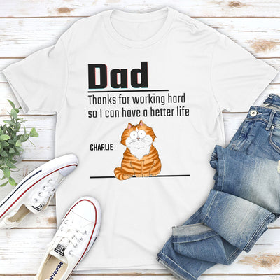 Working Hard - Personalized Custom Unisex T-shirt