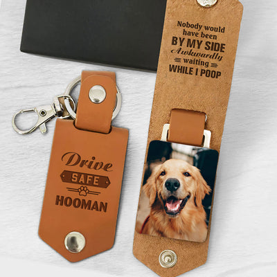 Have Been By My Side - Personalized Leather Photo Keychain