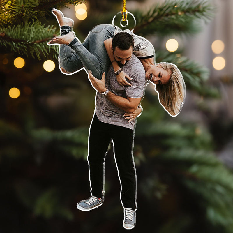 Custom Photo Couple - Personalized Custom Acrylic Ornament