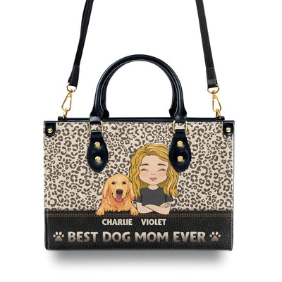 Best Mom Ever - Personalized Custom Leather Bag