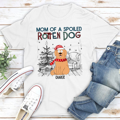 Dad Of A Spoiled Rotten Dog - Personalized Custom Unisex T-shirt