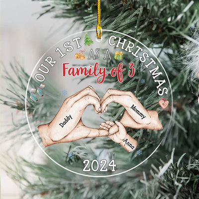 Our First Christmas - Personalized Custom Acrylic Ornament