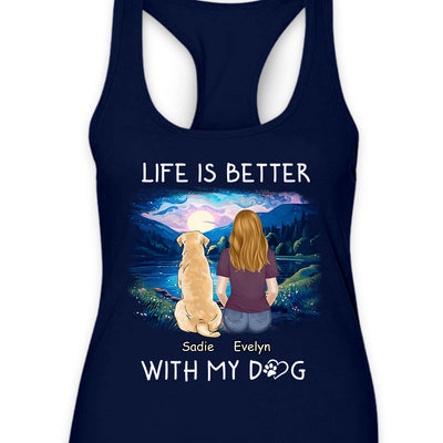 Better With Pets - Personalized Custom Women's Tank