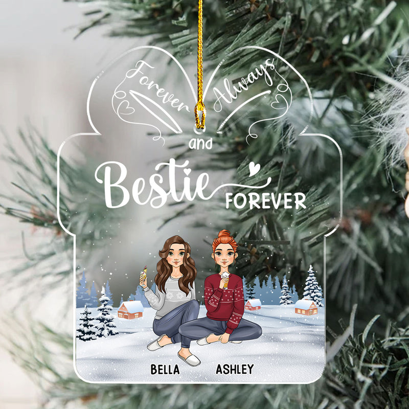 Sisters Forever - Personalized Custom Acrylic Ornament