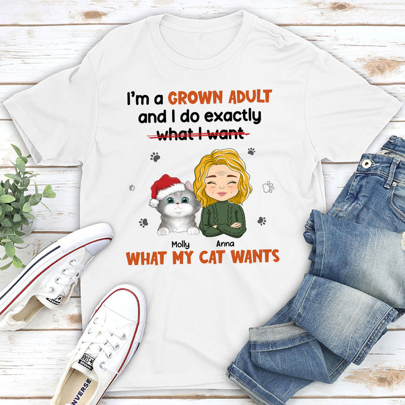 What My Cat Wants - Personalized Custom Unisex T-shirt