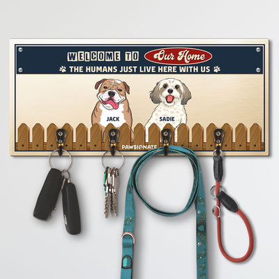 Welcome To Our Home - Personalized Custom Wooden Key Holder