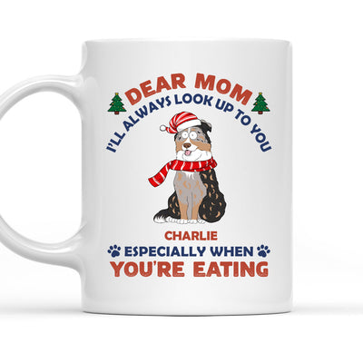 Look Up When Eating - Personalized Custom Coffee Mug