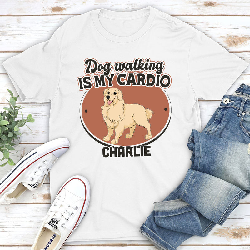 Walk With Dog - Personalized Custom Unisex T-shirt