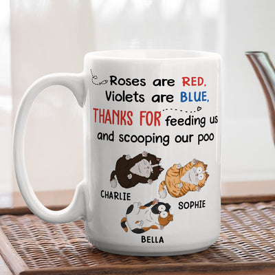 Roses And Violets - Personalized Custom Coffee Mug