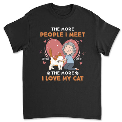 I Love My Cat - Personalized Custom Unisex T-shirt