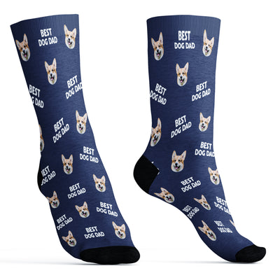 Best Mom Dad Pet Face - Personalized Custom Socks