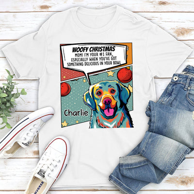 Dog Mom Big Fan - Personalized Custom Unisex T-shirt