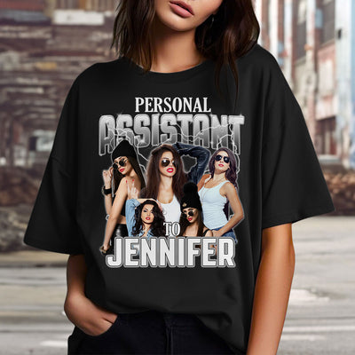 Personal Assistant Custom Photo Vintage - Personalized Custom Unisex T-shirt