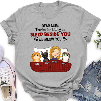 Sleeping Beside You - Personalized Custom Women's T-shirt