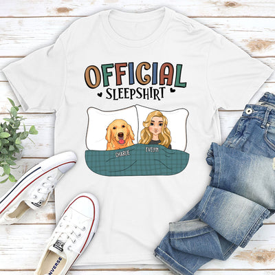 Official Sleepshirt With Pets - Personalized Custom Unisex T-shirt