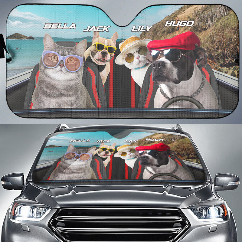 Custom Photos Background - Personalized Car Sunshade