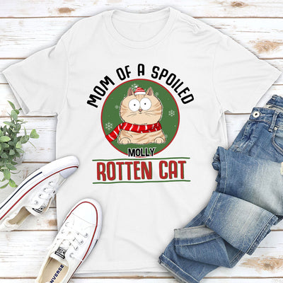 Proud Dad Of Spoiled Cats - Personalized Custom Unisex T-shirt