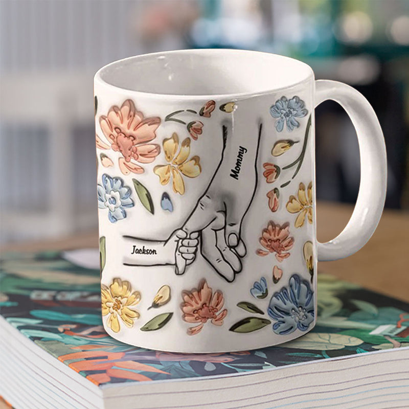 Hand In Hand, I Will Always Protect You - Personalized Custom 3D Inflated Effect Mug